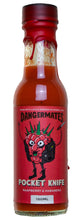 Load image into Gallery viewer, &quot;Pocket Knife&quot; Fermented Raspberry and Habanero Hot Sauce - Dangermates
